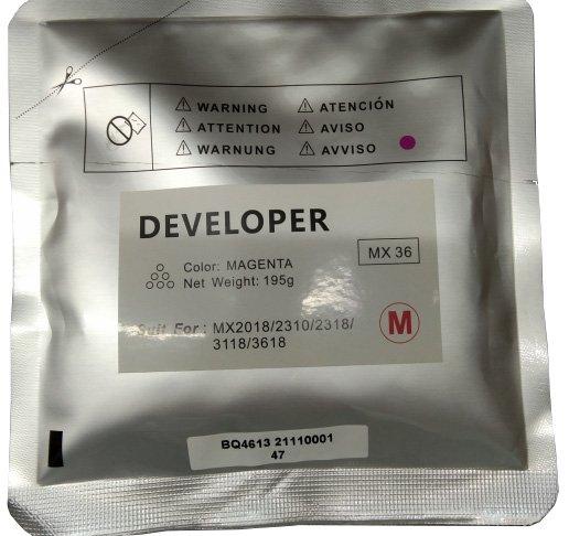 Compatible Sharp MX36 Magenta Developer Bag