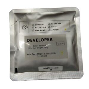 Compatible Sharp MX36 Yellow Developer Bag