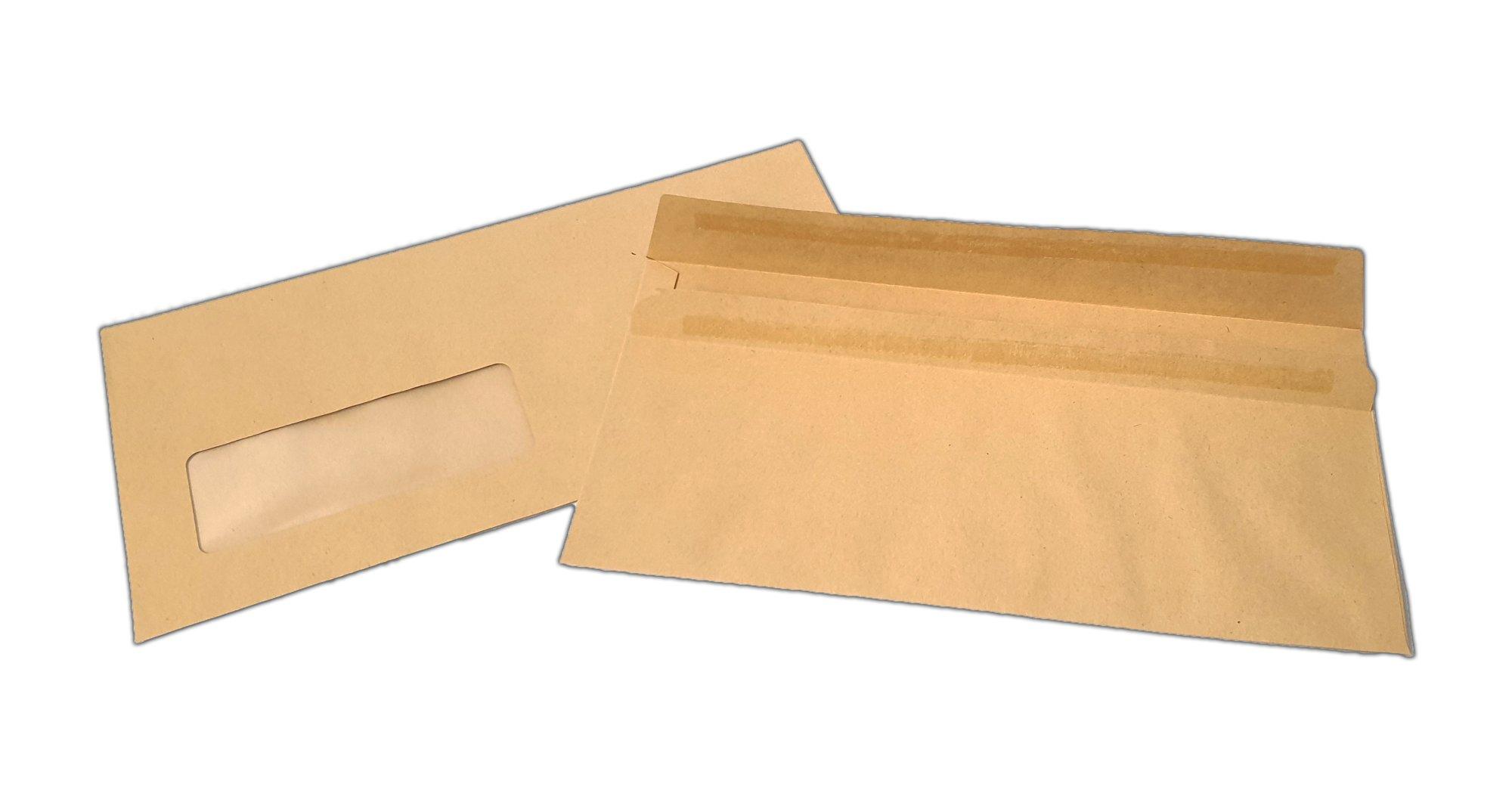 DL Envelopes Window Self Seal 80gsm Manilla (Pack of 1000)