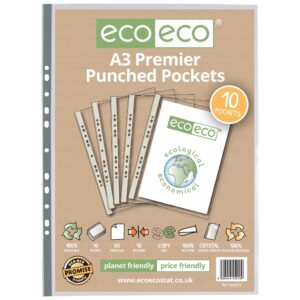 A3 100% Recycled Bag 10 Multi Punched Pockets (1)