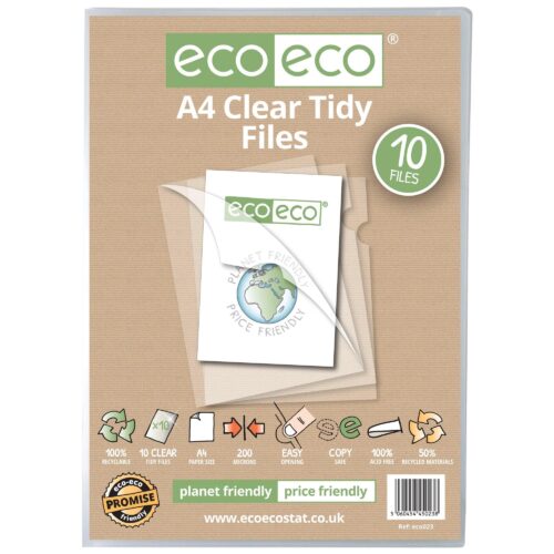 A4 50% Recycled Bag 10 Tidy Files (1)