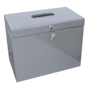 File Box with 5 Suspension Files - A4 Grey
