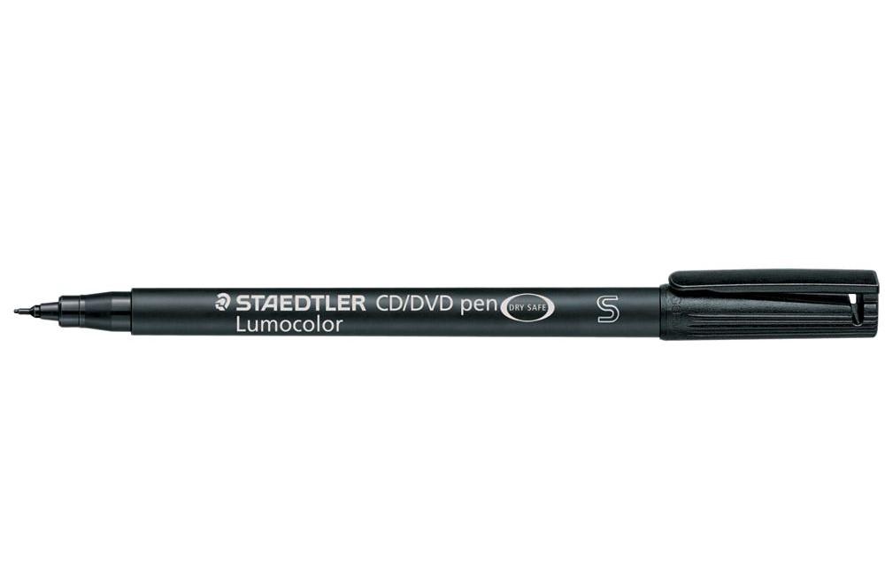STAEDTLER Lumocolour CD/DVD Marker Black PK10