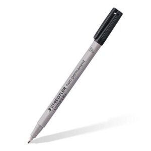 STAEDTLER lumocolour Pen Fine Non-Permanent Black PK10