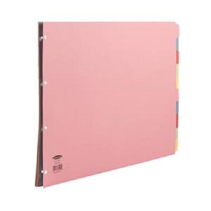 Concord Divider A3 Landscape 10 Part Assorted Index Divider