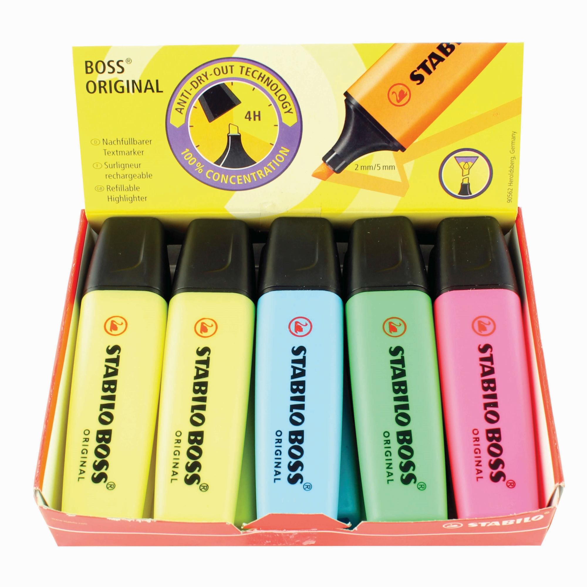Stabilo BOSS Original 4 Colour Colourmix - Pack of 10