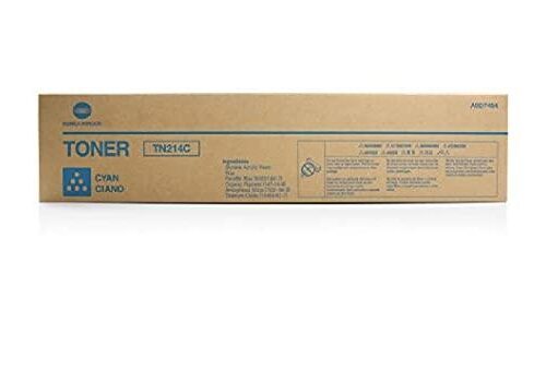 Original Konica Minolta A0D7454 TN214C Cyan 18500 Pages Original Toner