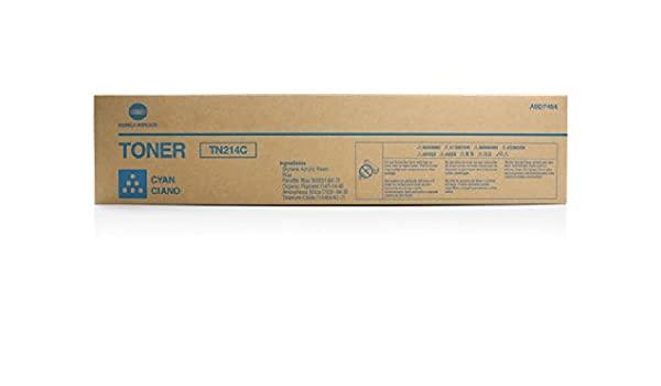 Original Konica Minolta A0D7454 TN214C Cyan 18500 Pages Original Toner