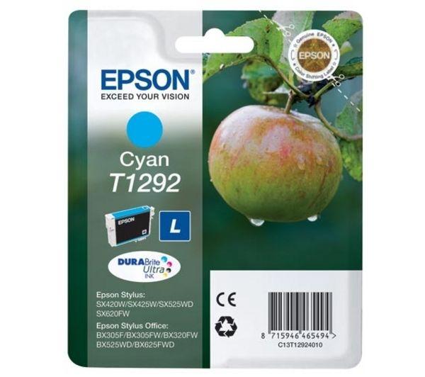 Original Epson T1292 High Capacity Cyan Ink Cartridge C13T12924010 C13T12924012