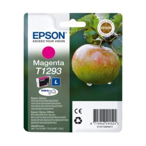 Original Epson T1293 High Capacity Magenta Ink Cartridge C13T12934010 C13T12934012