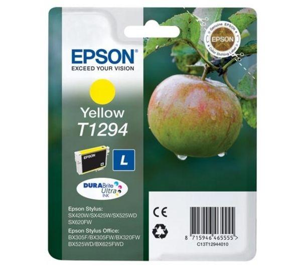 Original Epson T1294 High Capacity Yellow Ink Cartridge 515 pages 7ml C13T12944010 C13T12944012