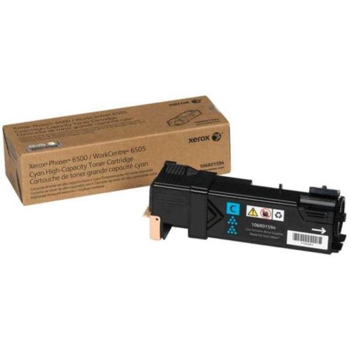 Original Xerox Phaser 6500 Cyan 106R01594 2500 Pages Original Toner
