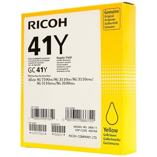 Original Ricoh SG2100 Yellow Gel Ink High Yield GC41Y 405764