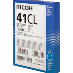 Original Ricoh SG2100 Cyan Gel Ink SY GC41CL 405766