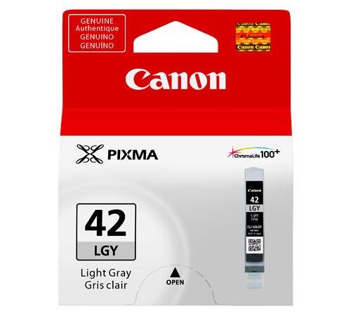 Original Canon 6391B001 (CLI-42LGY) Ink Cartridge Photo Grey 835 Photos 13ml