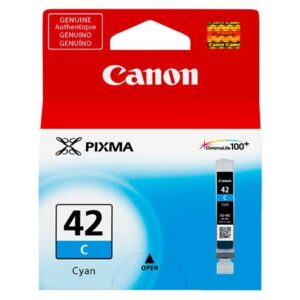 Original Canon 6385B001 (CLI-42C) Ink Cartridge Cyan 300 Photos 13ml