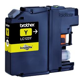 Original Brother LC123Y Ink Cartridge Yellow 600 Pages 5.9ml