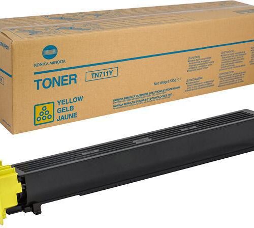 Original Konica Minolta A3VU250 TN711Y Yellow Toner