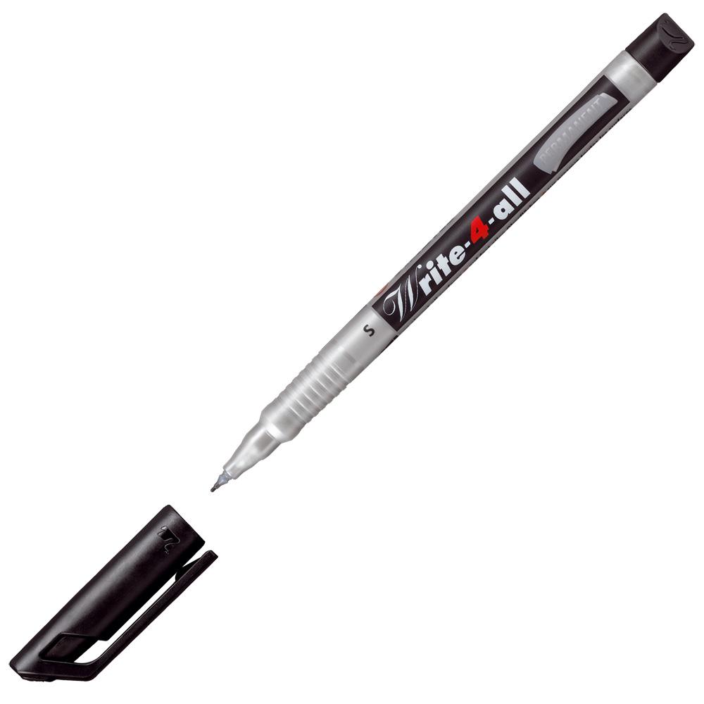 Stabilo Write-4-all Superfine Permanent Marker Black - Pack of 10