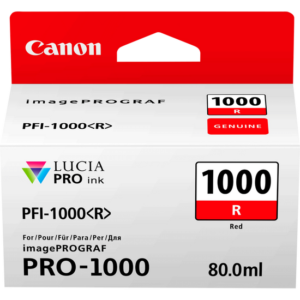 Original Canon 0554C001 PFI-1000R ink cart RED
