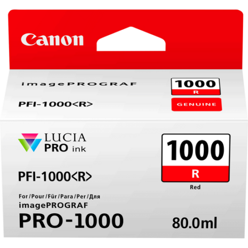 Original Canon 0554C001 PFI-1000R ink cart RED