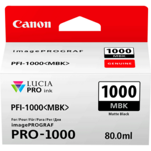 Original Canon 0545C001 PFI-1000MBK ink cart MATT BLACK