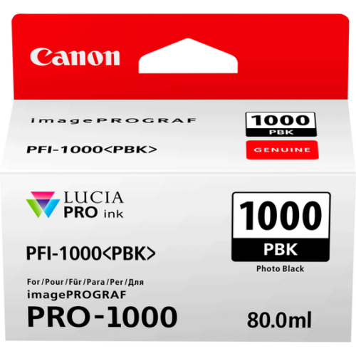 Original Canon 0546C001 PFI-1000PBK ink cart PHOTO BLACK