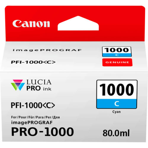 Original Canon 0547C001 PFI-1000C ink cart CYAN