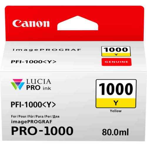Original Canon 0549C001 PFI-1000Y ink cart YELLOW