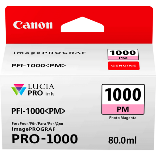 Original Canon 0551C001 PFI-1000PM ink cart PHOTO MAGENTA