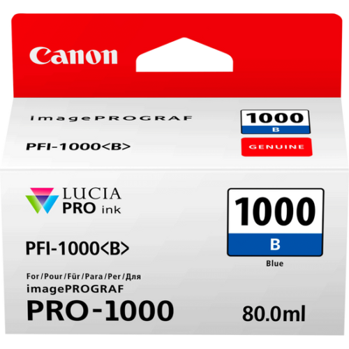 Original Canon 0555C001 PFI-1000B ink cart BLUE