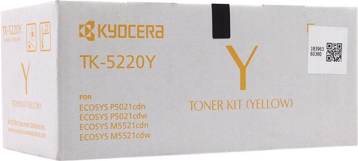Original Kyocera TK5220Y Yellow 1200 Pages Original Toner 1T02R9ANL1