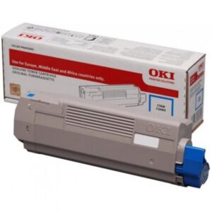 Original OKI C532 Cyan 1500 Pages Original Toner 46490403
