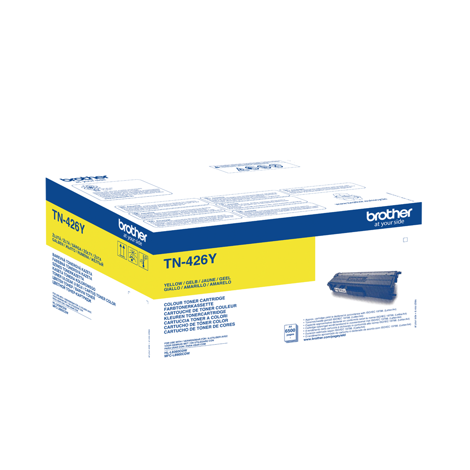 Original Brother TN426Y Extra High Yield Yellow 6500 Pages Original Toner