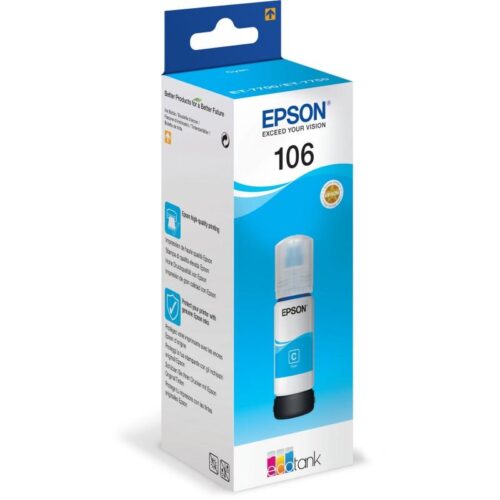 Original Epson C13T00R240 (106) Ink Bottle Cyan 5K Pages 70ml