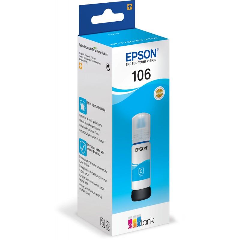 Original Epson C13T00R240 (106) Ink Bottle Cyan 5K Pages 70ml