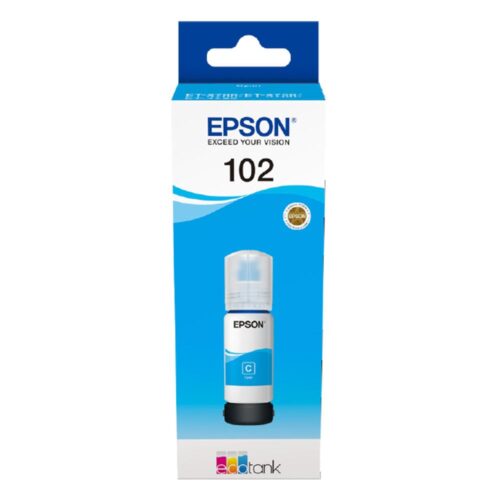 Original Epson 102 Cyan Ecotank Original Ink Bottle C13T03R240