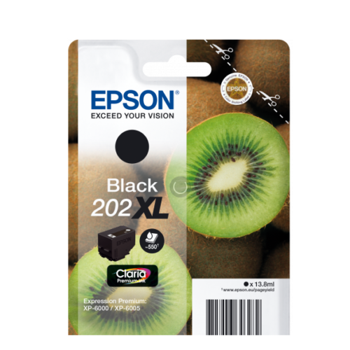 Original Epson 202XL Black High Capacity Ink Cartridge T02G1