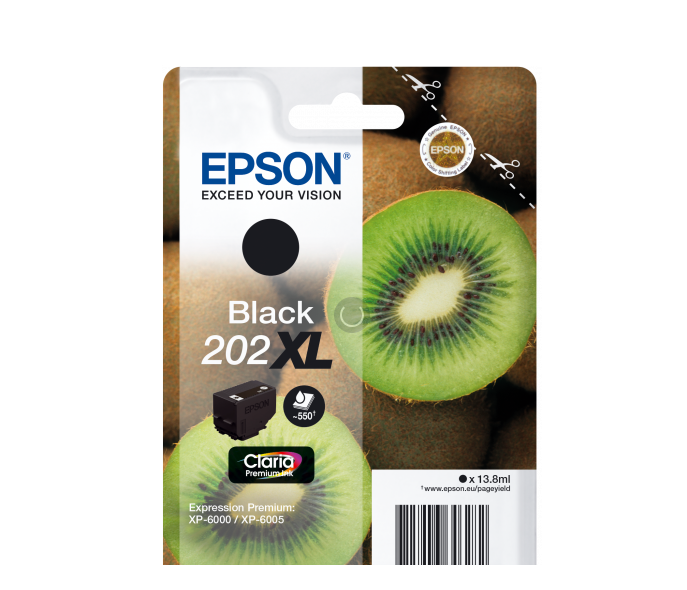 Original Epson 202XL Black High Capacity Ink Cartridge T02G1