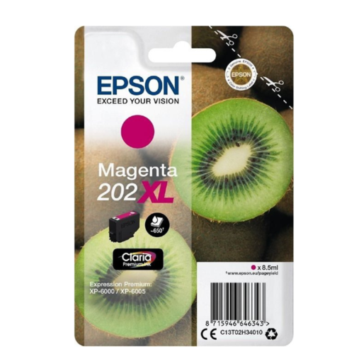 Original Epson 202XL Magenta High Capacity Ink Cartridge C13T02H34010