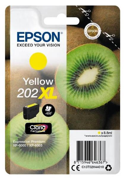 Original Epson 202XL Yellow High Capacity Ink Cartridge T02H4