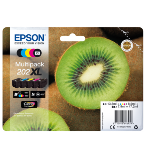 Original Epson 202XL (T02G74010) Original Claria Premium High Capacity Multipack (Kiwi)