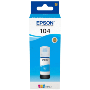 Original Epson C13T00P240 (104) Ink Bottle Cyan 7.5k Pages 65ml