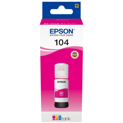 Original Epson C13T00P340 (104) Ink Bottle Magenta 7.5K Pages 65ml