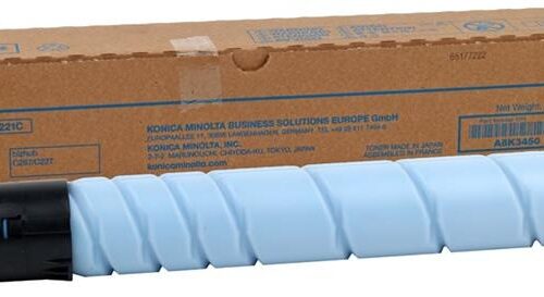 Original Konica Minolta A8K3450 TN221C 21000 Pages Original Toner