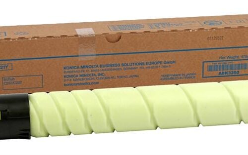 Original Konica Minolta A8K3250 TN221Y 21000 Pages Original Toner