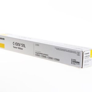 Original Canon 0487C002AA IRADV C55XX 26K Yellow Toner CEXV51L