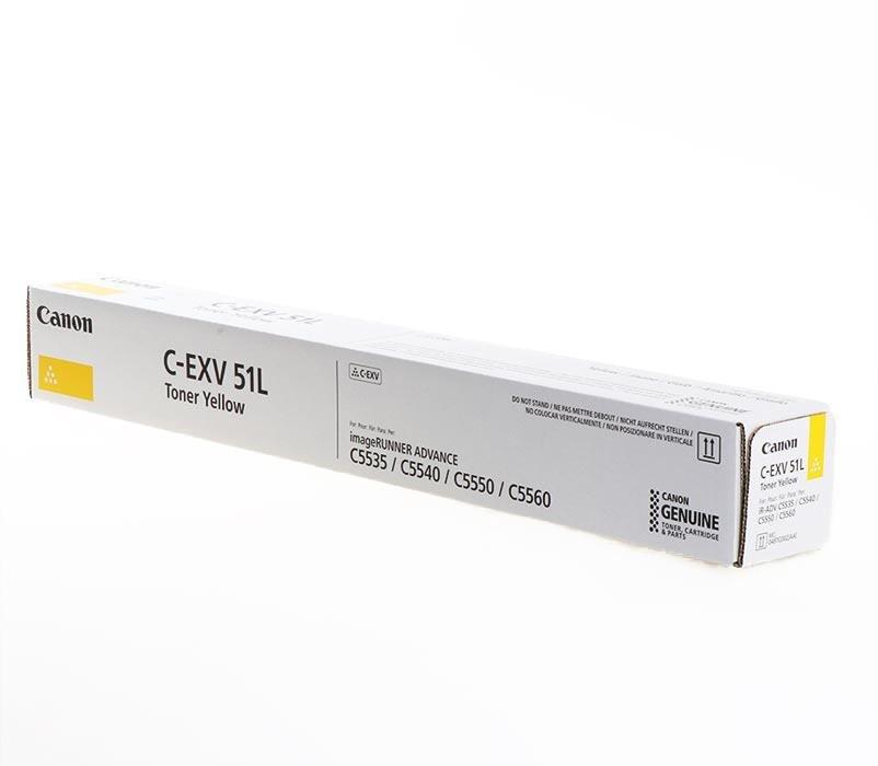 Original Canon 0487C002AA IRADV C55XX 26K Yellow Toner CEXV51L