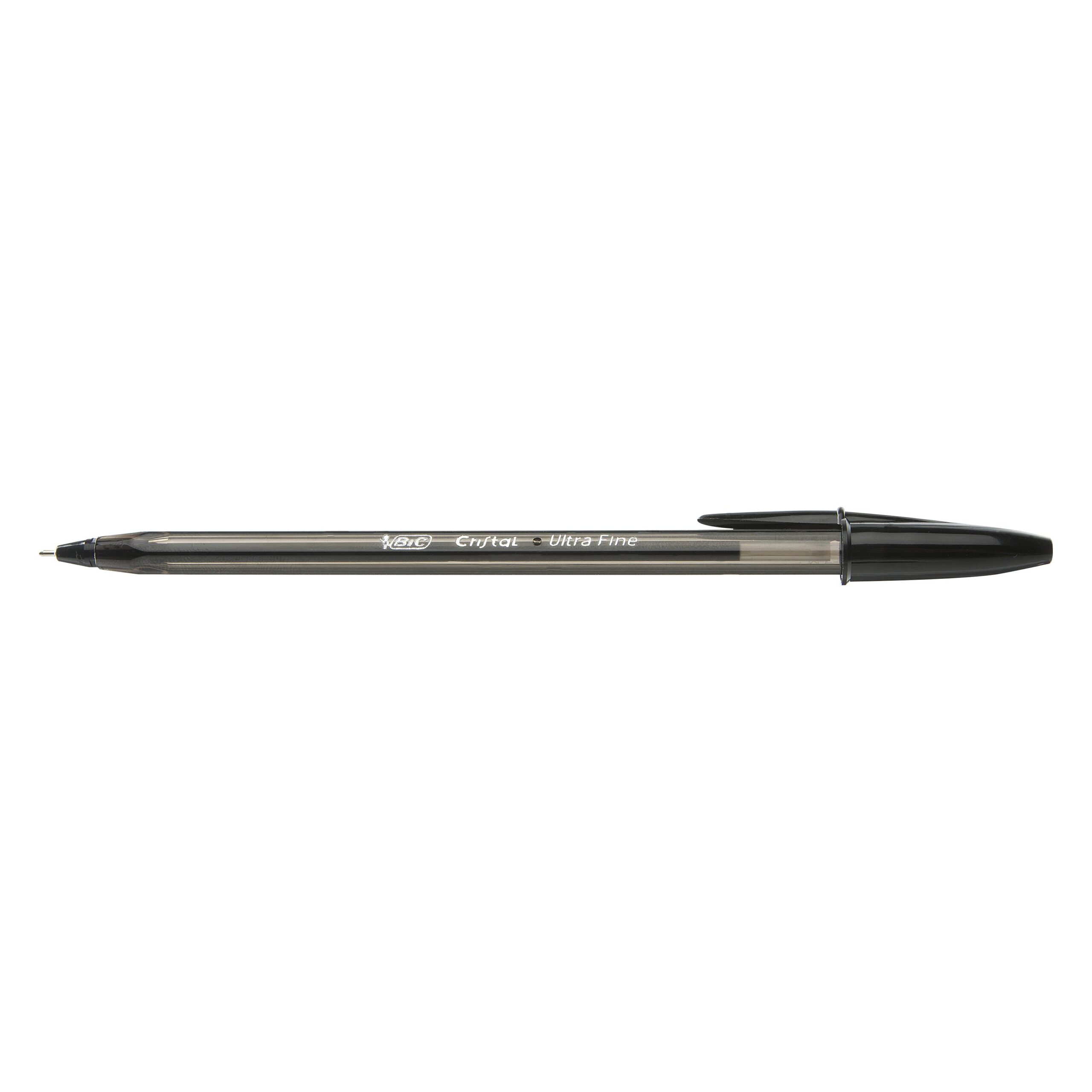 BIC Cristal Exact Black ballpoint pen Ultra Fine Pack of 20