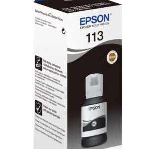 Original Epson C13T06B140 (113) Ink Bottle Black 7.5k Pages 127ml